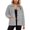 C-Grey304, variant on DHFJKG Women's Winter Teddy Jacket Windproof Button-Down Solid Color Long Sleeve Turndown Collar Fuzzy Coat With Pockets Thickened Cozy Outerwear