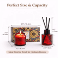 thumbnail image 4 of gracetop Lavender Scented Candle & Reed Diffuser Set, Purple Embossed Glass, Perfect Gift for Mother's Day, Birthday, Valentine’s Day, and Home Décor, 4 of 6