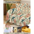 thumbnail image 4 of Vintage Flower Sofa Couch Covers for 3 Cushion Couch,Washable L Shape Sectional Sofa Covers for Loverseat/Pet/Kid,Forest Tree Branch Birds Spring Summer Slipcover Throw Blanket Futon Cover 71x134, 4 of 8