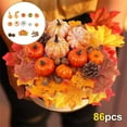 thumbnail image 3 of Decoraciones de Halloween Colcomx Calabazas Artificiales Juego de 86 Piezas, 3 of 7