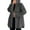 Dark Gray, variant on Women Fall Jackets Button Hooded Sweatshirts Warm Fuzzy Oversize Loose Fit Hoodie Lightweight Outwears