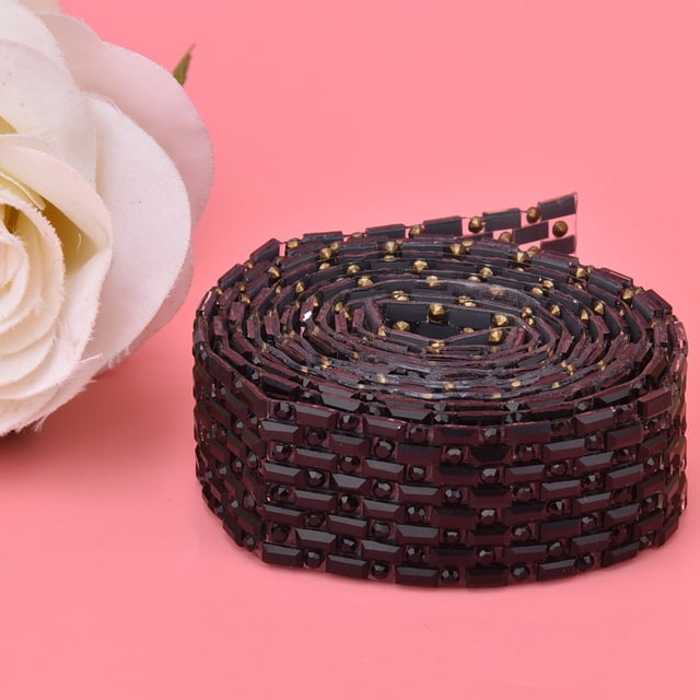 Cadena de diamantes de imitación de 100 cm para decoración de zapatos, cadena de diamantes de imitación de alta densidad, probada y confiable