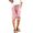 Pink, variant on Krdevn Girls Drawstring Heart Print Knee Length Bermuda Shorts Loose Pocket Athletic Pants for Beach School Lounge Summer Daily Wear,7-8 Years