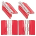 thumbnail image 1 of Miangastore 4Pcs Acrylic Self-adhesive Hinges Replacement Multi-functional Flexible Hinges for Cabinet Box, 1 of 8