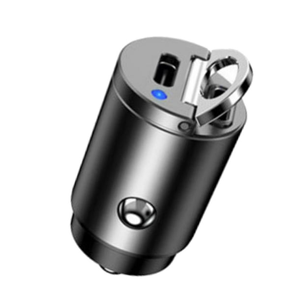 Adaptador de coche,Adaptador de cargador de teléfono para automóvil pequeño Carga rápida,Mini cargador de coche de carga rápida de doble puerto,Accesorios para automóviles con adaptador A