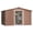 Brown, variant on 2025 New 10 x 8 FT Metal Outdoor Storage Shed, Waterproof Garden Shed with Frame Floor, Air Vents & Lockable Door, Metal Aluminum Storage Shed for Gardens, Backyard, Patio, Garage, Lawn