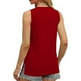 thumbnail image 2 of yillto Womens Tank Tops V Neck Sleeveless Loose Summer Shirts Casual Tunic Tee Tanks Blouse Outfits, 2 of 6