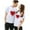 White, variant on LUOGENLI Female T-shirts for Womens Women's Casual Loose Crewneck Tee | Short Sleeve Top for Comfort & Style Womens T-shirts Graphic Tees Vintage Summer Clothes Black XL