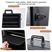 Miniature Storage Case for Collectibles Miniatures, Miniature Display Cases with 6 Trays, Large Size Miniatures Transport Case (Black)