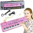 thumbnail image 1 of 61 Keys Kids Piano Keyboard Portable Electronic Keyboard Piano with Light and Microphone Recording Rechargeable Batteries Musical Instruments Toy Birthday Gift for Boys Girls, 1 of 8