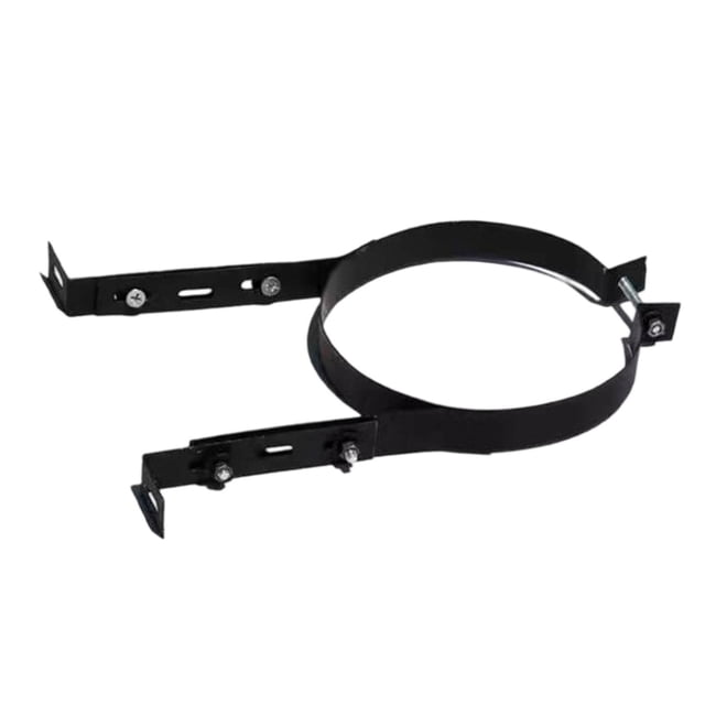 Lipstore Support de Tuyau de Cheminée, Pince de Tuyau Réglable, Accessoire Résistant à la Chaleur, Installation Facile, Pince de Conduit, Sangle Murale de Ventilation 125mm