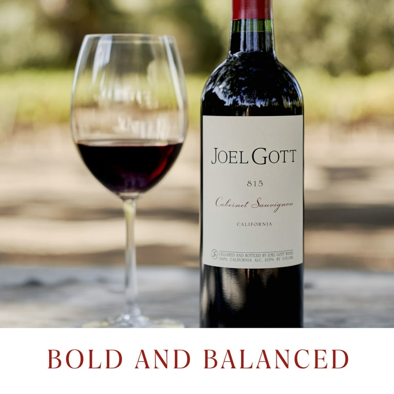 Joel Gott 815 Cabernet Sauvignon California Red Wine, 750 ml Glass