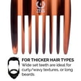 thumbnail image 3 of ZEUS Afro Hair Pick for Men & Women, Wide-Tooth Detangling Comb for Curly Hair, Beards, Natural & Textured Styles (3.5â€) AN11, 3 of 5