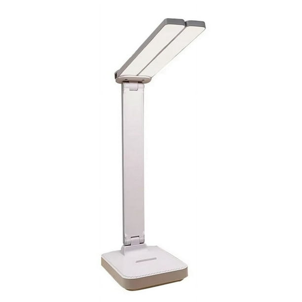 Lámpara de Escritorio LED, Luz Táctil Regulable de 3 Niveles, Recargable por USB, Protección para los Ojos, Lámpara de Escritorio Plegable, Color