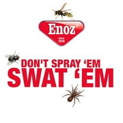 Enoz Fly Swatter, Wire Handled Plastic Fly Swatter, Assorted Colors, 2 Ct