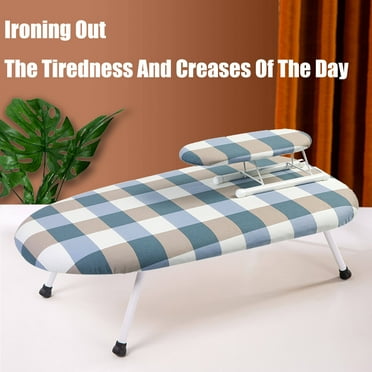 Ironing Board Iron Board Folding Tabletop Ironing Board with Folding Legs Saving, Compact Table-Top Ironing Board