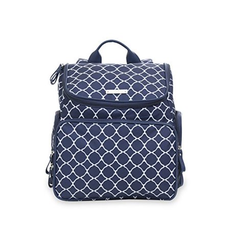 Bananafish Breast Pump Bag - Large Backpack Great for Travel with Breast Pump - Carrying Bag has Accessory and Cooler Pockets - Fits Most Major Brands Including Medela and Spectra, Blue/White