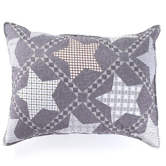 Country Star Quilted Standard Pillow Sham