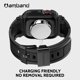 thumbnail image 4 of Pulseras de reloj compatibles con Amband para Apple Watch de 45 mm con funda negra, 4 of 6