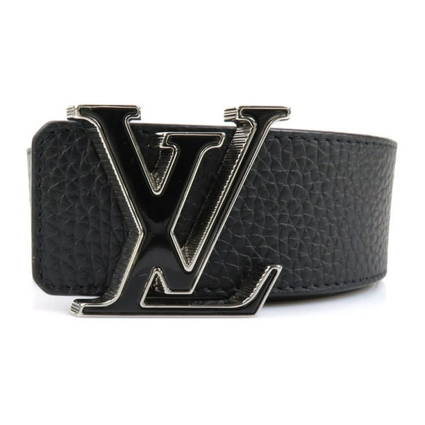 Authenticated Louis Vuitton LOUIS VUITTON Belt Leather Black x Red Men's M0076 - Walmart.com