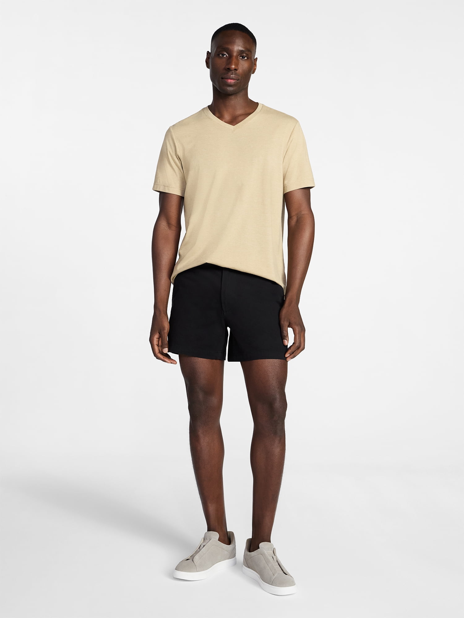 George Men's & Big Men's Relaxed Fit Short Sleeve V-Neck Tee, Sizes S-3XL