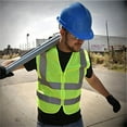 thumbnail image 5 of Neiko 53956A High-Visibility Safety Vest with Reflective Strips for Emergency, Construction, and Safety Use, Neon Yellow, Medium, 5 of 6