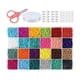 thumbnail image 1 of Kit de cuentas espaciadoras de arcilla redondas, cuentas sueltas de colores mixtos para hacer pulseras y collares. 4mm 6000 piezas, 1 of 9