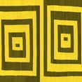 thumbnail image 1 of Ahgly Company Machine Washable Indoor Square Oriental Yellow Modern Area Rugs, 7' Square, 1 of 4