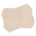 thumbnail image 1 of Ambesonne Geometric Place Mats Set of 4, Modern Pink Squares, Standard Size, Peach Cream, 1 of 6