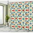 thumbnail image 5 of Ambesonne Colorful Shower Curtain, Eastern Culture Ornaments, 69"Wx70"L, Multicolor, 5 of 5