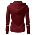 thumbnail image 1 of Chandail d'Automne et d'Hiver pour Femmes Cardigan de Sport à Capuche avec Fermeture Éclair, 1 of 6