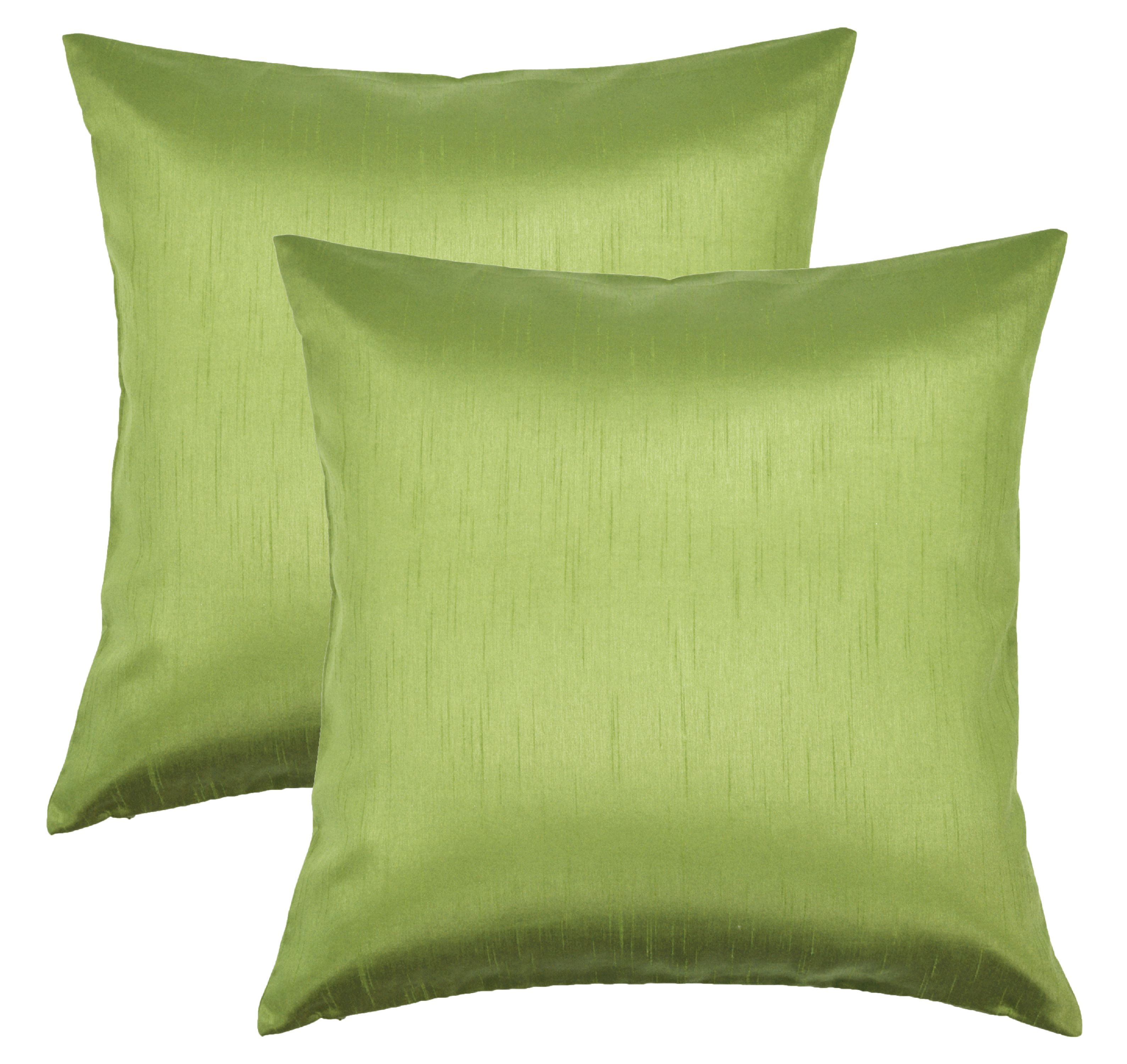 Aiking Home 18x18 Inches Faux Silk Square Throw Pillow Cover, Zipper