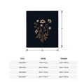 thumbnail image 5 of Elegant Floral Pattern Flannel Blanket - Soft Warm & Cozy for Sofa Travel Bed & Chair - Perfect for Decor, 5 of 7
