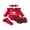 Red, variant on Newborn Baby Girl Christmas Outfit My First Christmas Ruffle Long Sleeve Romper Tutu Skort Bow Headband Stockings Infant Cute Christmas Santa Fall Winter Outfits