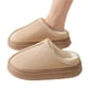 thumbnail image 1 of CAIROYAR Yiokii 1 par de pantuflas nuevas y esponjosas para mujer, zapatos planos de casa, calzado de moda, zapatos casuales de talla grande para invierno, de felpa, 1 of 7