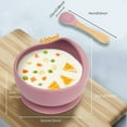 thumbnail image 3 of Silicone Baby Bowls with Spoon, 2PCS Baby Feeding Set Suction Bowls for Kids Toddlers -BPA Free-Baby Dishes Utensils, 3 of 7