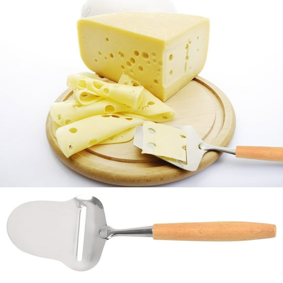 Elainilye Stainless Steel Cheese Slicer with Handheld, Heavy Duty Plane Cheese Cutter for Block Cheese, Cheese Peeler Cheese Cutter for Semi Soft, Semi Hard Cheese