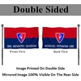 thumbnail image 4 of Army 38th Infantry division Flag 3x5Feet Military Banner with 2 Brass Grommets, 4 of 4