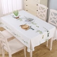 thumbnail image 4 of Mantel impermeable rectangular a prueba de aceite mantel resistente a las manchas para la decoración de la cocina, comedor, 137x137cm AweSitey HA8964-01B, 4 of 7