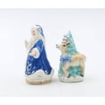 thumbnail image 5 of Hand Painted Ceramic Blue Santa Claus Reindeer Tree Salt Pepper Shakers Gift, 5 of 5