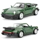 thumbnail image 5 of 1:36 Porsche 911 Turbo 1987 Audi 1980 modelo de coche clásico juguete aleación Diecast modelos de vehículos Retro tirar hacia atrás regalos en miniatura,Porsche Silver, 5 of 6