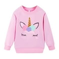 thumbnail image 2 of Toddler Girls Unicorn Outfits Baby Girl Sweatshirt Top and Pants Set Long Sleeve Clothing Set Fall School Outfit 8T, 2 of 6