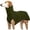Green, variant on UOSIA Fleece Dog Apparel Winter Warm Dog Coat Turtleneck Cozy Jacket Pet Outfits