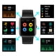 thumbnail image 4 of Smart Watch para Android y iPhone, Fitness Tracker Health Tracker IP68 Reloj inteligente a prueba de agua para mujeres y hombres Yuarrent SH1105-88, 4 of 7