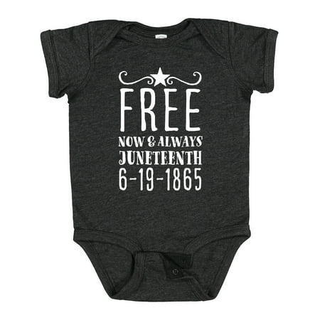 

Inktastic Free- Now and Always- Juneteenth 6-19-1865 Gift Baby Boy or Baby Girl Bodysuit