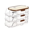 thumbnail image 4 of Dispensador automático de rollos de huevo, contenedor de almacenamiento, bandeja para huevos que ahorra espacio, organizador automático de rollos de h, 4 of 9
