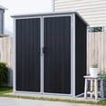 thumbnail image 1 of Remise de Rangement Extérieure 5x3 Pi Armoire en Résine Imperméable avec Portes Verrouillables pour Vélos et Meubles de Patio Noir, 1 of 7