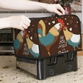 thumbnail image 5 of Cauagu Rooster And Chicken for 4 Slice Toaster Cover (11.4''×7.9''×7.5'') Bread Machine Cover Toaster Protector Kitchen Appliance Dust Cover, 5 of 7