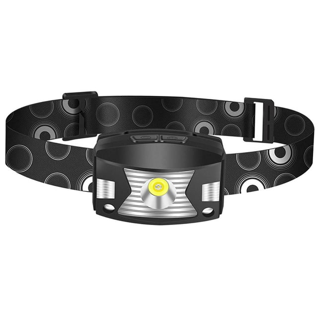 Luces de cabeza Linterna de cabeza ajustable Linterna recargable Linterna de cabeza de carga USB liviana 5 modos para niños Correr de noche Ciclismo