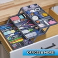 thumbnail image 3 of Smart Drawer Organizer, 3-Tier Desk Drawer Organizer for Desk Storage, Jewelry, Kitchen Silverware, 3 of 7